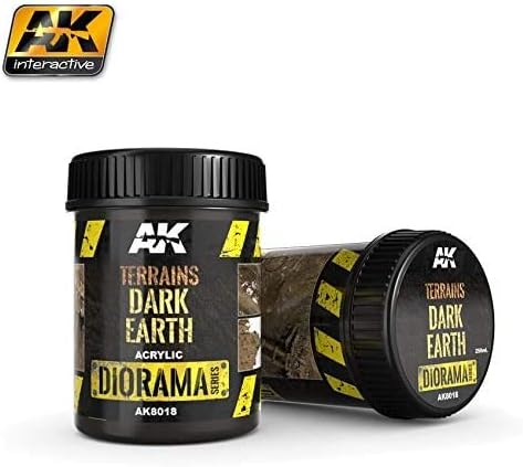 AK Interactive Terrains Dark Earth Texture 250ml