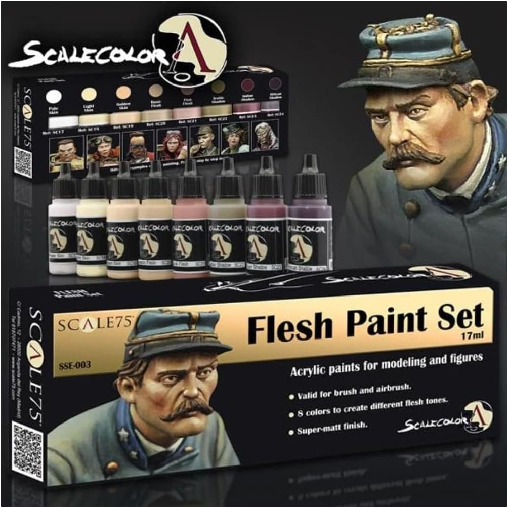 Scale 75 Scale Color Flesh Paint Set (8x17ml)