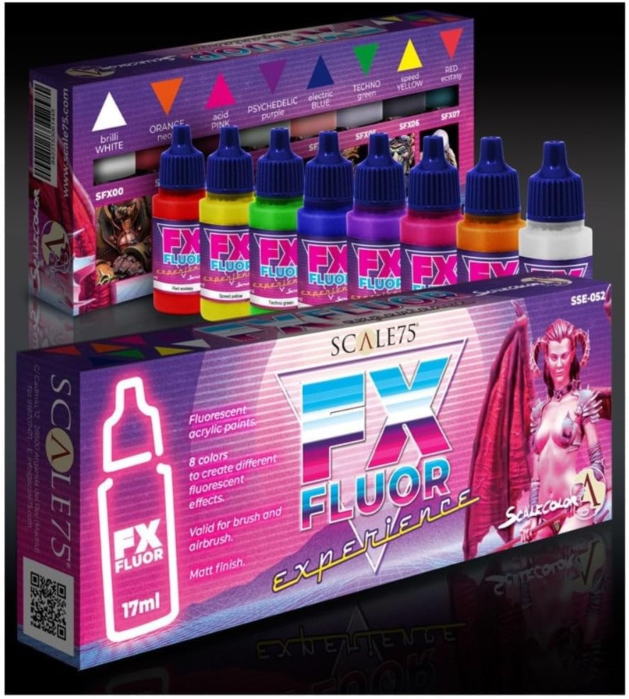 Scale 75 FX Fluor Experience Fluorescent Paint Set