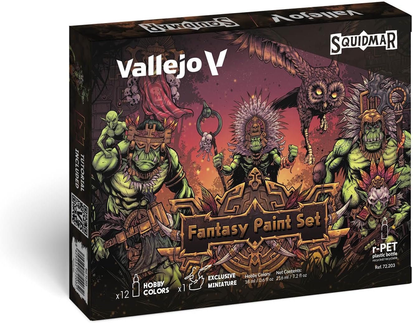 Vallejo Squidmar Edition Fantasy Paint Set (12x18ml)
