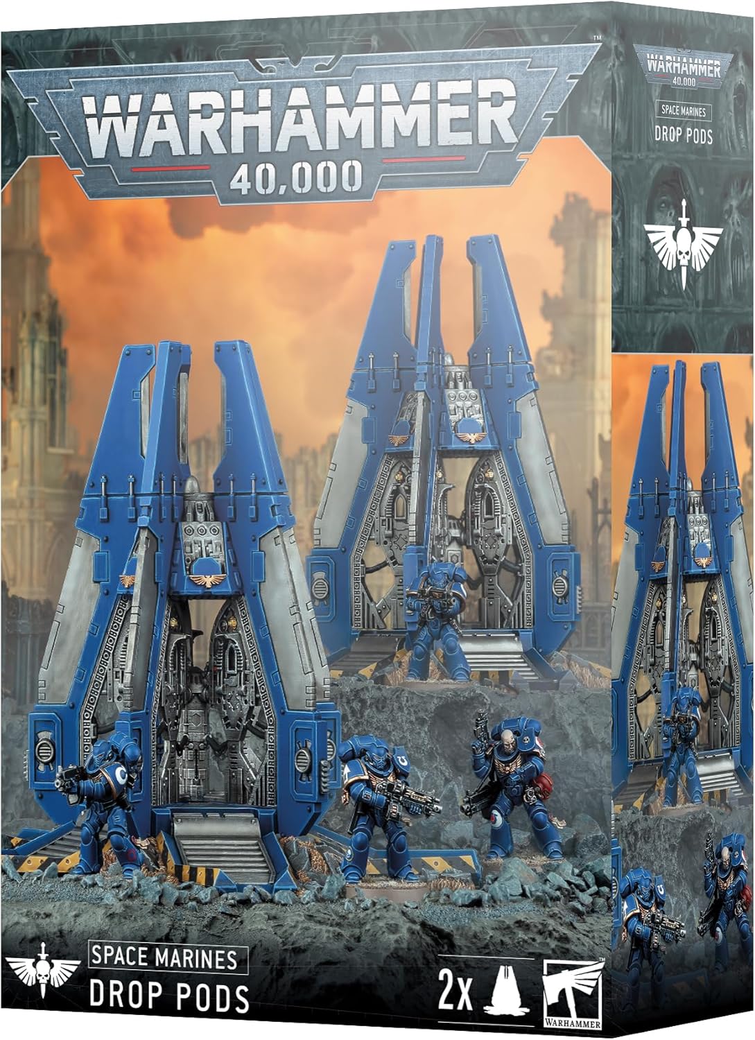 Games Workshop Warhammer 40,000 - Space Marines: Drop Pods
