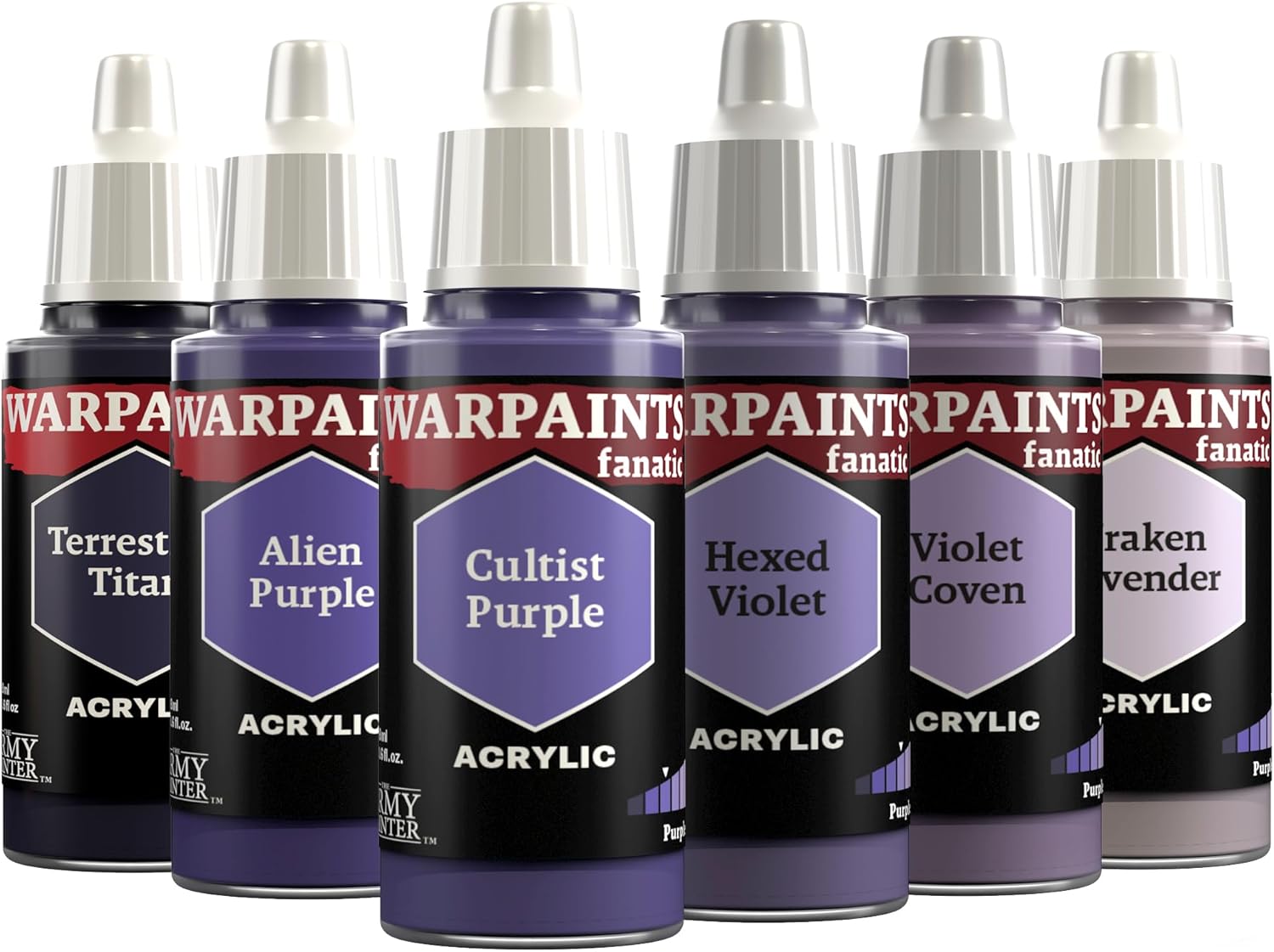 The Army Painter, Warpaints Fanatic Flexible Triad: Purples, 6 x 18 ml acrylic paints