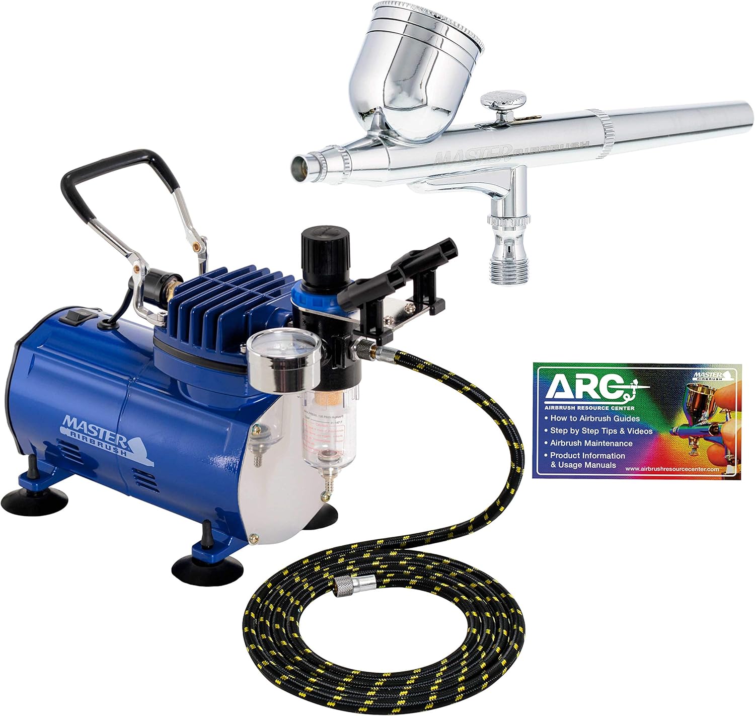 Master Airbrush G22 Multi-Purpose Gravity Feed Kit with Compressor