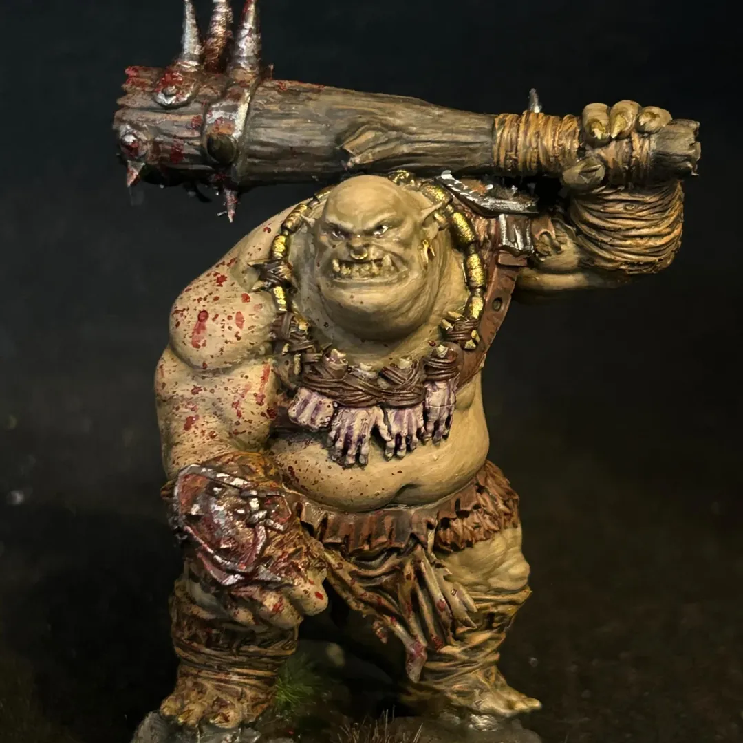 Hand-painted ogre miniature